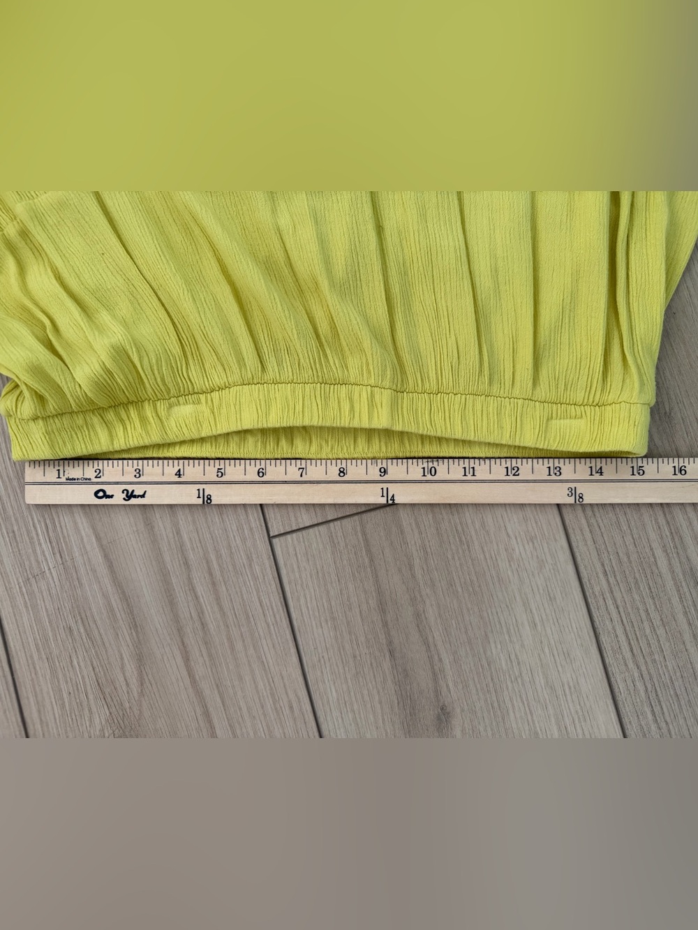 SCOOP Women's Tiered Maxi Skirt in Lemon Yellow - Large - Picture 6 of 7